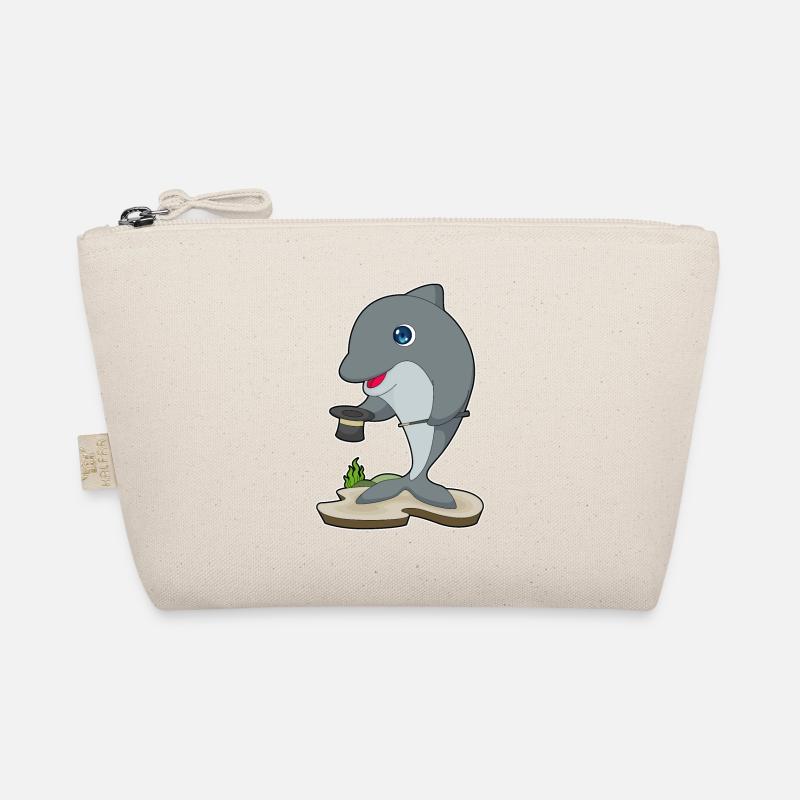 Delfin Zauberer Zylinder Bio-Täschchen