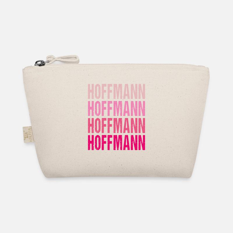 Hoffmann Retro Rosa Nachname Geschenkidee Bio-Täschchen