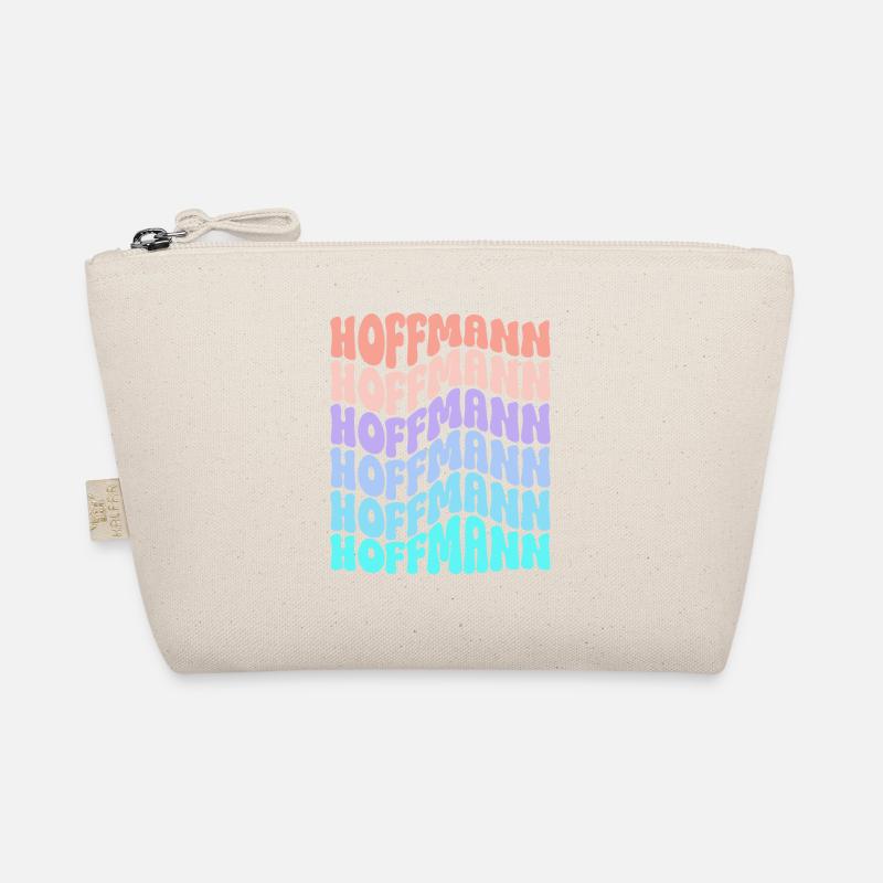 Hoffmann Retro Nachname Familie Geschenk - Bio-Täschchen - Natur