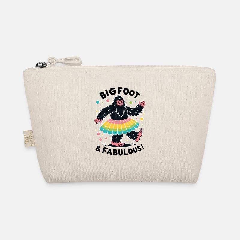 Bigfoot & Fabulous - Fun and Colorful Organic Pouch