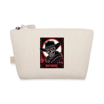 Night Robber Skull Skull Cowboy - Organic Pouch - nature - Front