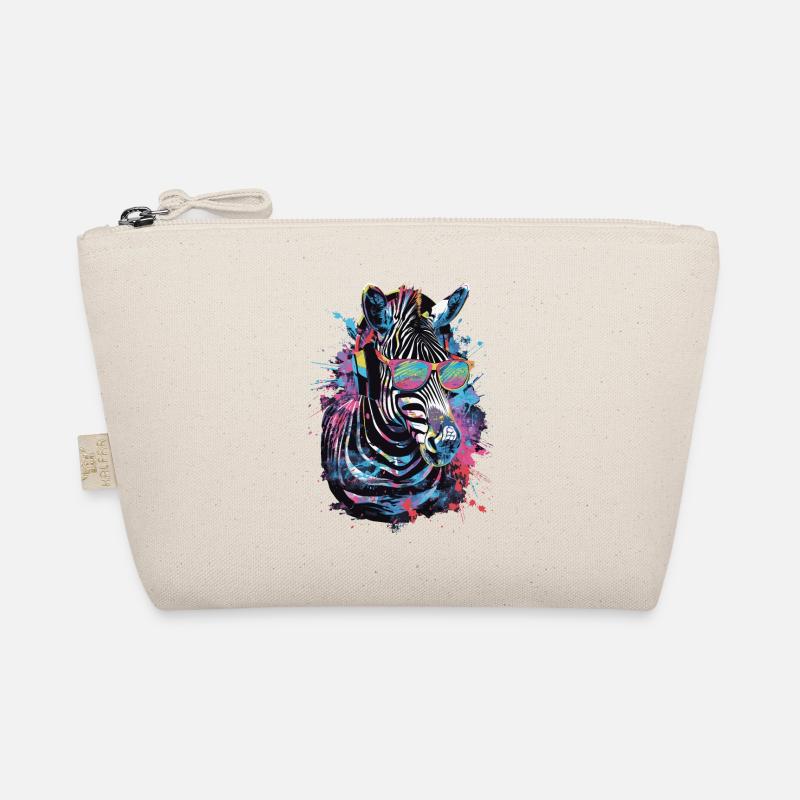 Zebra - Bio-Täschchen - Natur