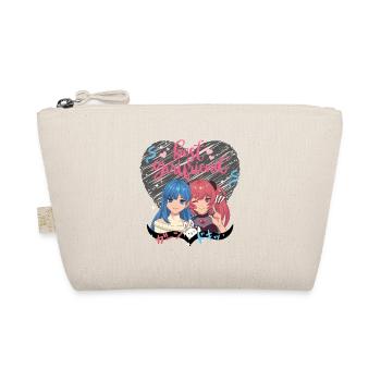Best girlfriends pink heart - Trousse biologique - nature - Devant