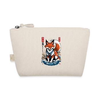 Ukiyo-E Art Style Japanese Kitsune Fox - Organic Pouch - nature - Front