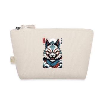 Masque Kitsune japonais vintage de style Ukiyo-E - Trousse biologique - nature - Devant