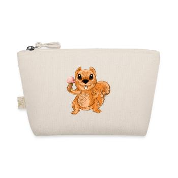 Ice-Cream Squirrel Chipmunks Cute Funny Animal - Organic Pouch - nature - Front