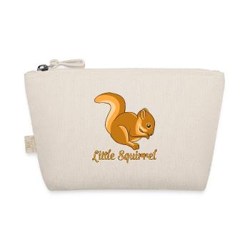 Little Squirrel Funny Cute Chipmunks Animal Lover - Organic Pouch - nature - Front