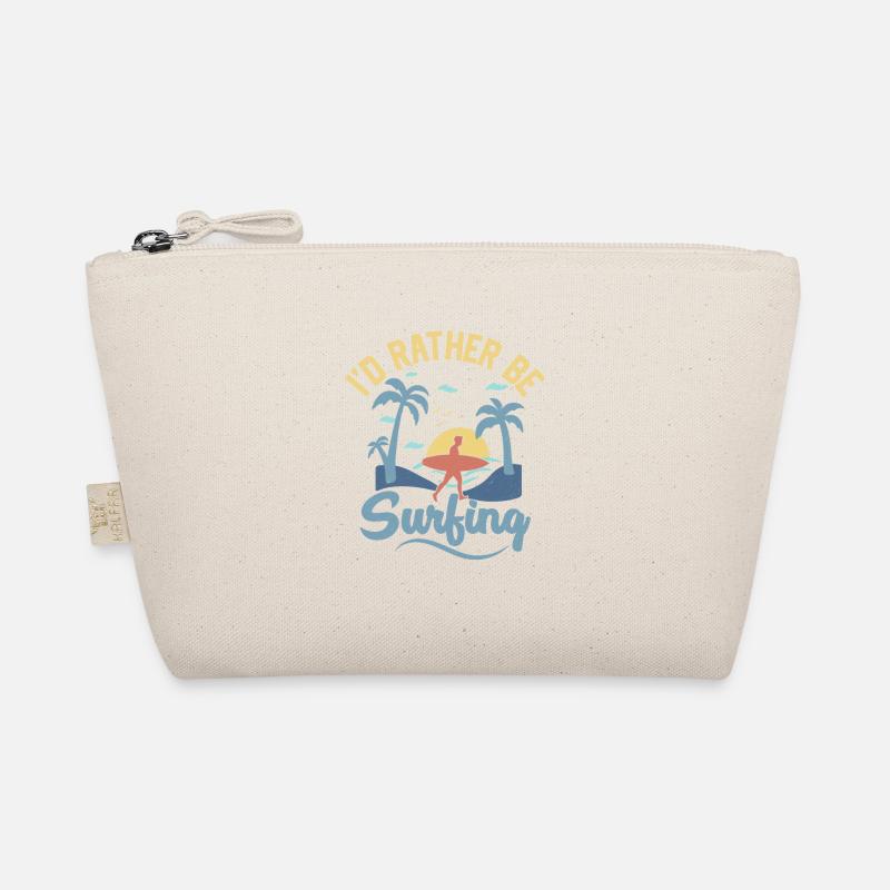 I'd Rather Be Surfing Surfboard Surfer Summer Bio-Täschchen