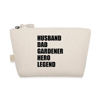 Husband Dad Gardener Hero Legend - Hobby Gardener - Bio-Täschchen - Natur - Vorne