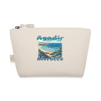 Agadir Marokko Strand Palmen Natur Urlaub - Bio-Täschchen - Natur - Vorne