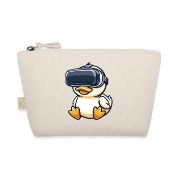 Duck VR Virtual Reality Gamer Gamer Cute - Organic Pouch - nature - Front