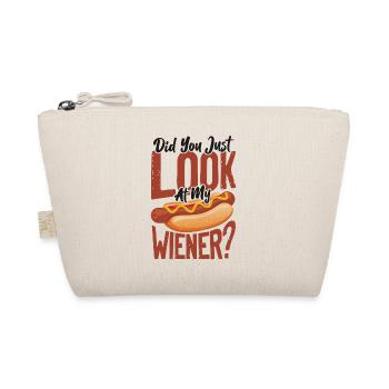 Hot Dog Adult Humor Pun Naughty - Organic Pouch - nature - Front