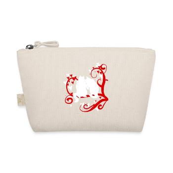 Squirrels In Love On A Tree Funny Chipmunks Animal - Organic Pouch - nature - Front