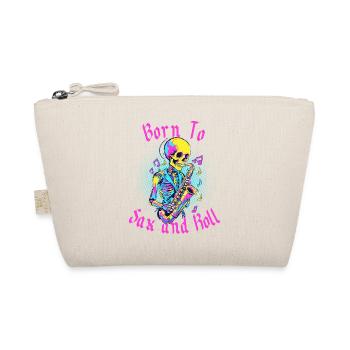 Sax and Roll Funny Saxophone Jazz Design - Trousse biologique - nature - Devant