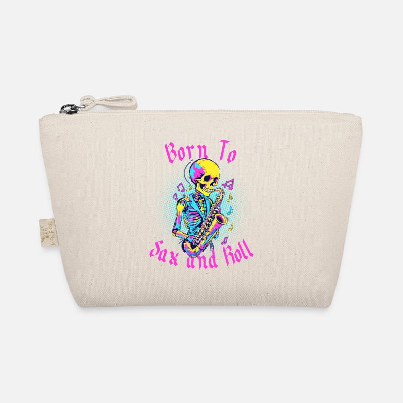 Sax and Roll Funny Saxophone Jazz Design Trousse biologique