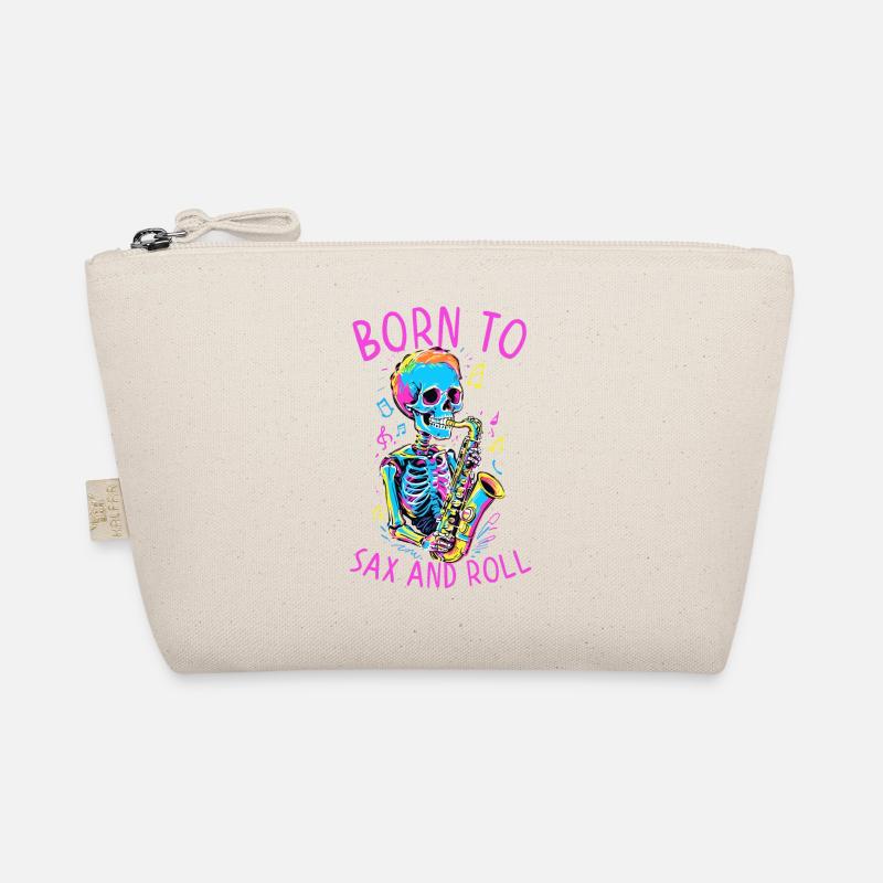 Born to be a Saxophonist Funny Jazz Design Organic Pouch