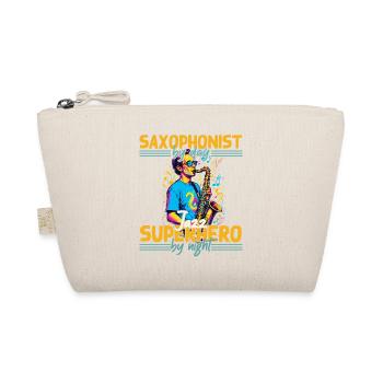 Saxophone Drôle Design Jazz Amateur de musique - Trousse biologique - nature - Devant