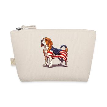 Beagle Dog 4 juillet Drapeau américain Beagle Cadeaux - Trousse biologique - nature - Devant