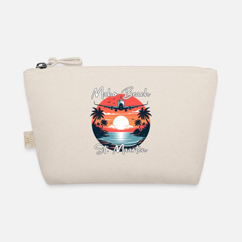 Airplane show over Maho Beach Organic Pouch