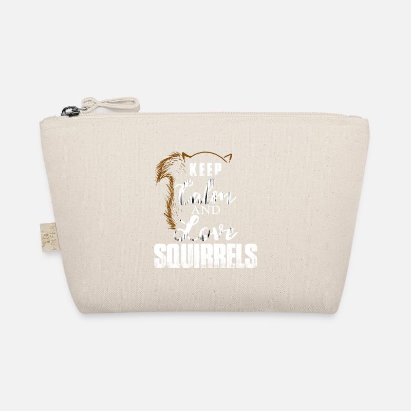 Keep Calm And Love Squirrels Chipmunks Animal Love Organic Pouch