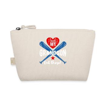 Grandpa "That's My Grandson Out There" Baseball - Organic Pouch - nature - Front