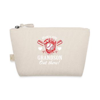 Grandpa "That's My Grandson Out There" Baseball - Organic Pouch - nature - Front