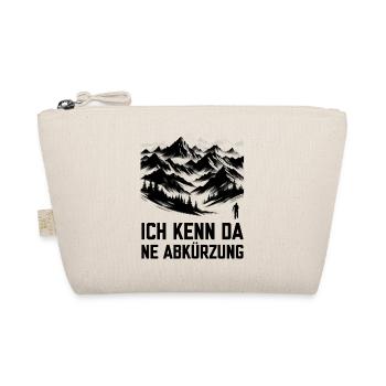 Folgt mir Ich kenn da ne Abkürzung Wandern gehen - Bio-Täschchen - Natur - Vorne