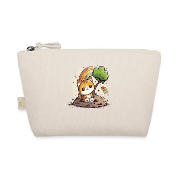Cute Rainbow Kitten Cat - Organic Pouch - nature - Front