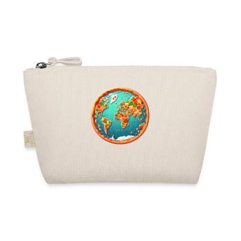 World map on pizza - Organic Pouch - nature - Front