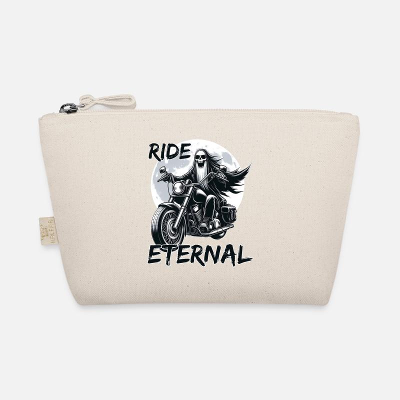 Ride Eternal: The Skeleton Biker’s Quest Organic Pouch