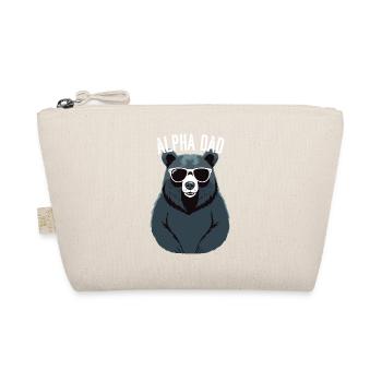 Alpha Dad Funny Dad Perfect Style - Organic Pouch - nature - Front