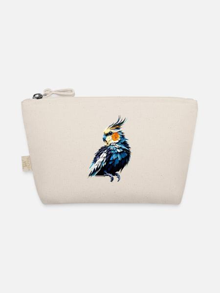 Polygon Art Cockatiel Birdwatching Cockatiels - Organic Pouch - nature - Front