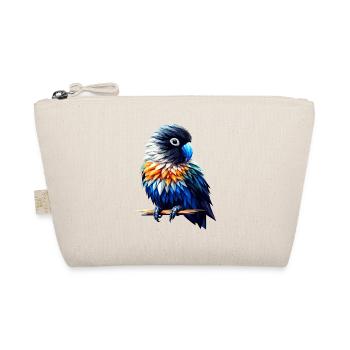 Polygon Art Lovebird Birdwatching - Organic Pouch - nature - Front