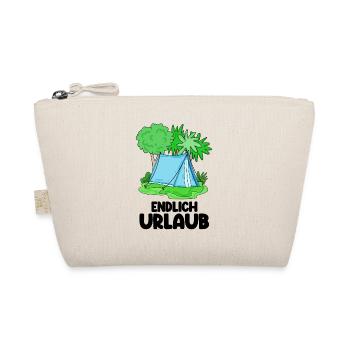 Zelt Urlaub Urlauber Zelten - Bio-Täschchen - Natur - Vorne