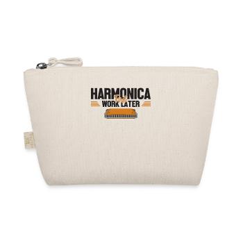 Mundharmonika erstes Werk, später Harmonist Harmonicist - Bio-Täschchen - Natur - Vorne