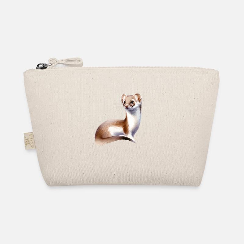 Watercolor Mouse Weasel Organic Pouch
