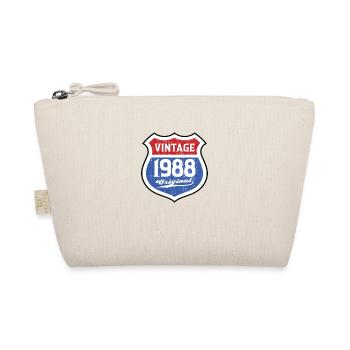 1988 Geburtstag Route Vintage Original - Bio-Täschchen - Natur - Vorne