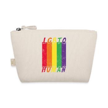 LGBTQ Human - Bio-Täschchen - Natur - Vorne