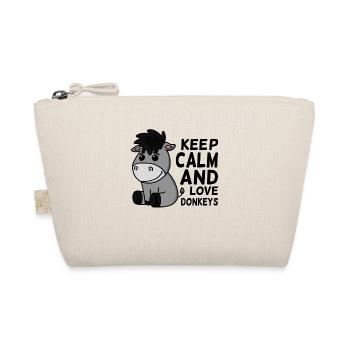 Donkey Love Saying Funny Gift - Organic Pouch - nature - Front