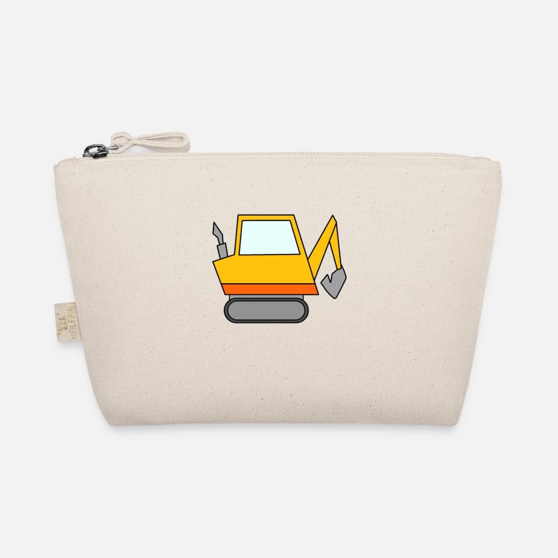 Bagger Baustelle Baggerfahrer Bio-Täschchen