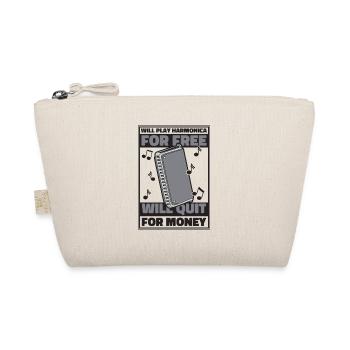 Play Harmonica For Free Will Quit For Money - Organic Pouch - nature - Front