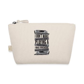 I Don't Make Mistakes When Playing Harmonicist - Organic Pouch - nature - Front