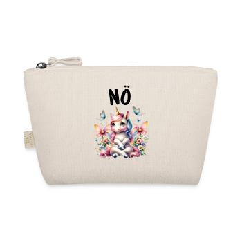 Unicorn Saying Nope Boy and Girl Mythical Creature - Organic Pouch - nature - Front