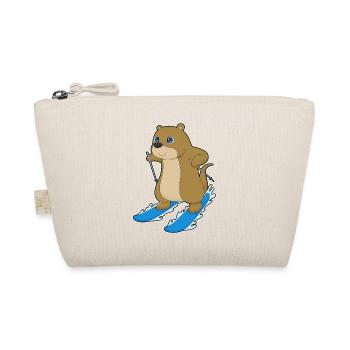 Otter Skier Ski - Organic Pouch - nature - Front