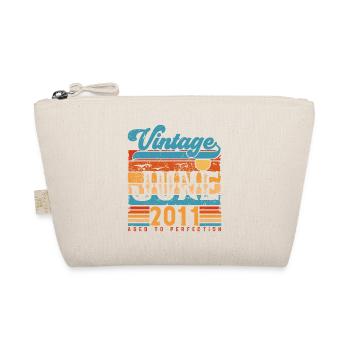 June 2011, Vintage Anniversary Gift June 2011. - Organic Pouch - nature - Front