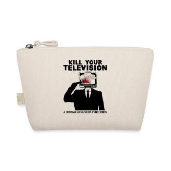 Brainwashing Kill your TV Fake News Portest - Organic Pouch - nature - Front