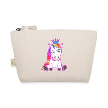 Einhorn Einhörner Fabelwesen Fabeltiere Kind - Bio-Täschchen - Natur - Vorne