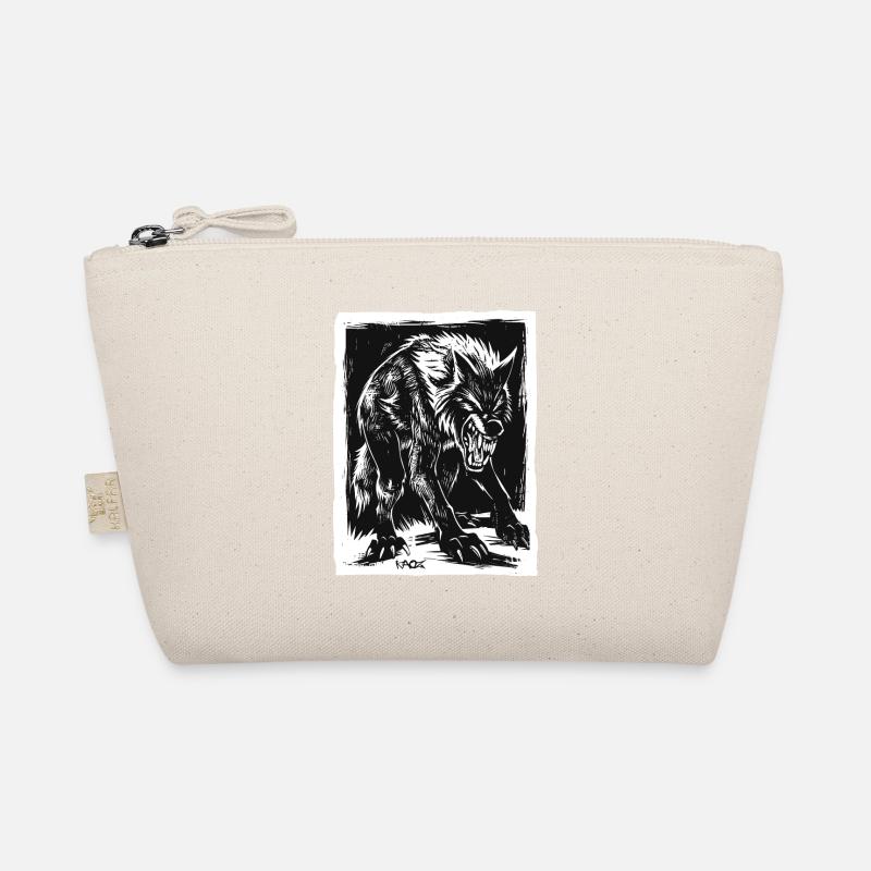 Evil Horror Werewolf or Wolf Organic Pouch