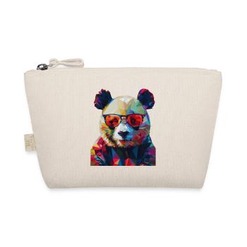 Geometric Panda 1 - Bio-Täschchen - Natur - Vorne