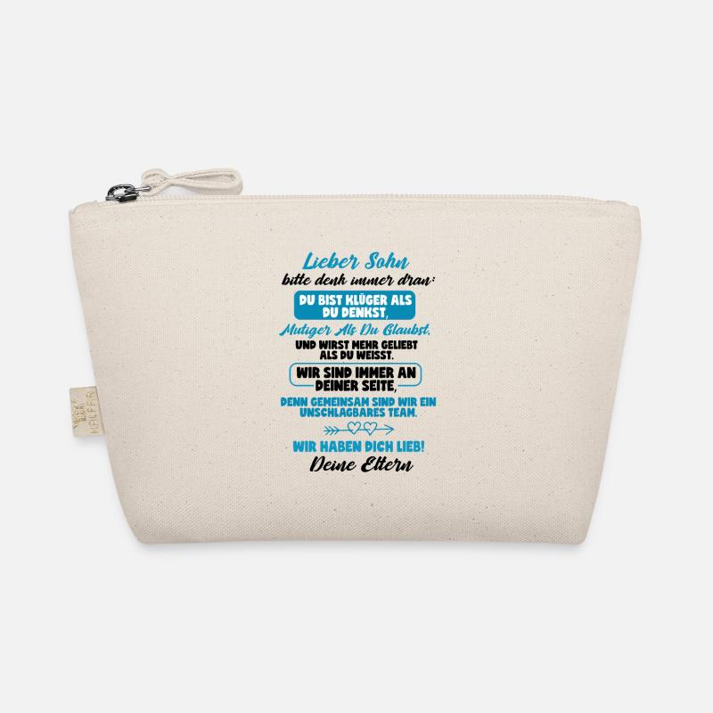 Son Saying Gift, Gift for Son from Parents Organic Pouch